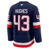 USA 4 Nations Face Off 2025 Fanatics Premium Quinn Hughes Navy Trikot - Herren